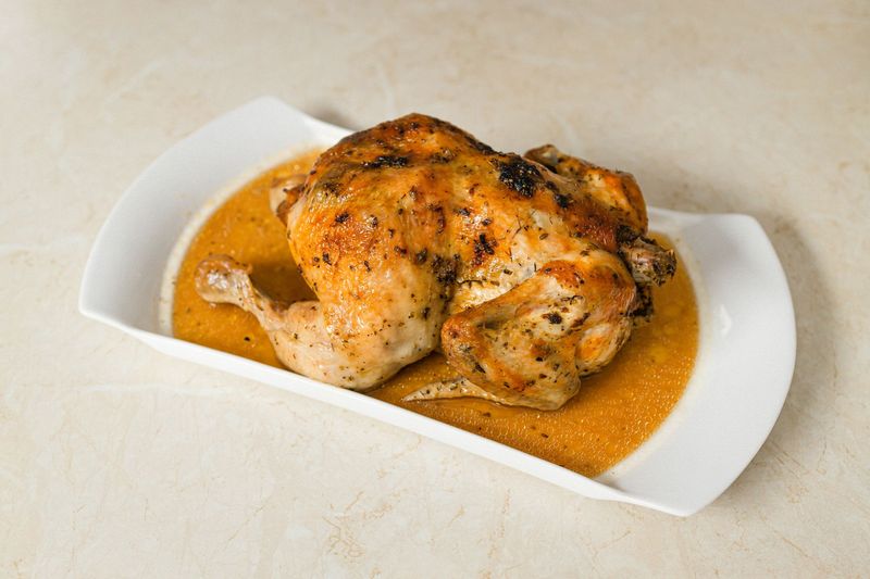 crispy roasted chicken plate